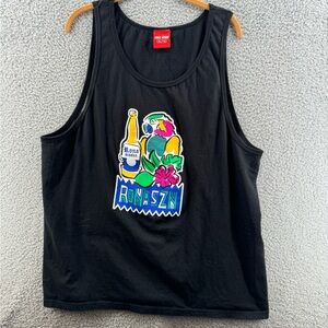 Fullsend Nelk Boys Parrot Rona Season Tank Top Shirt Black Size XL